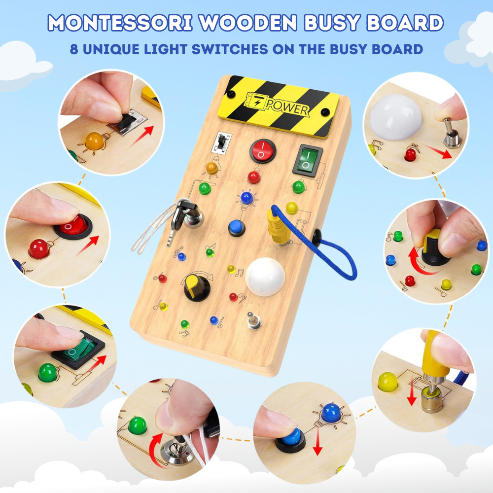 Wooden LED Busy Board