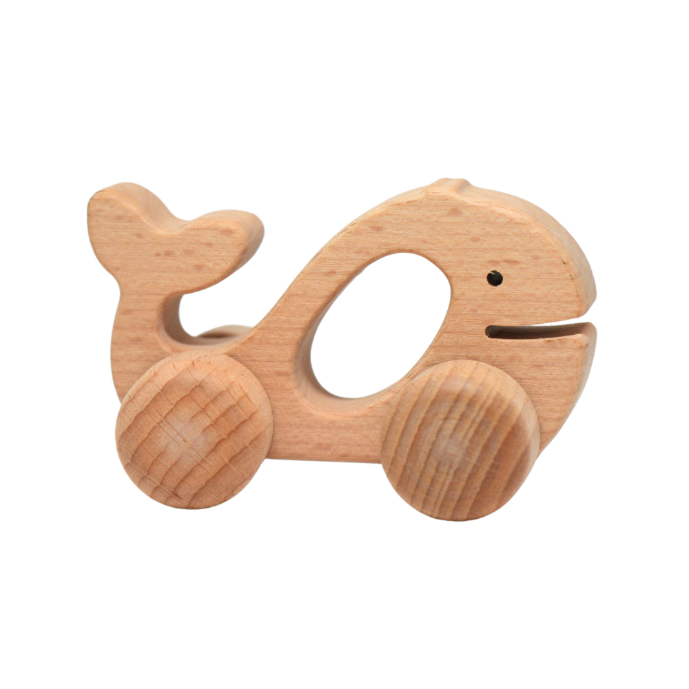 Wooden Rolling Whale