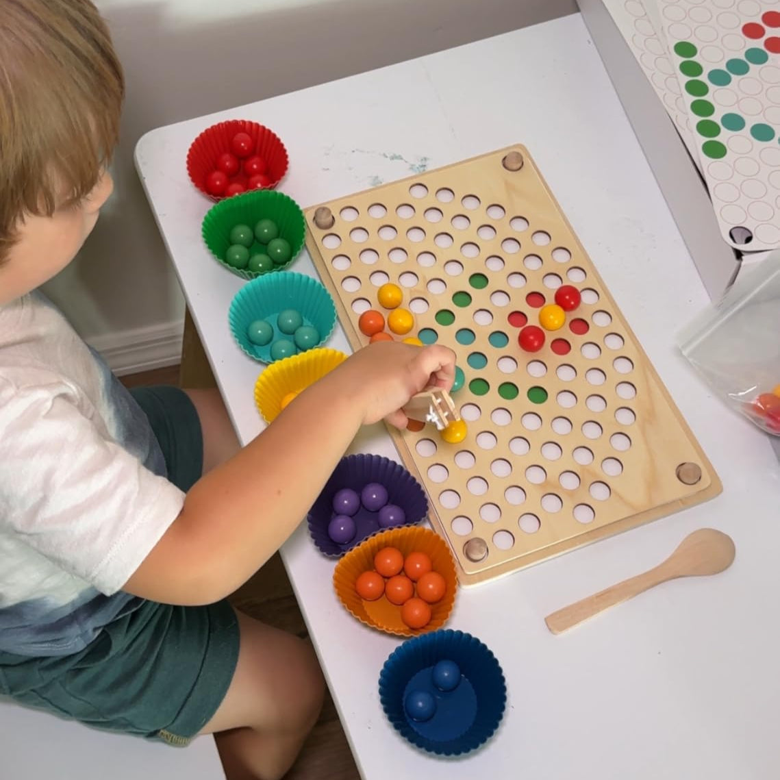 Rainbow Sorting Wood-Board