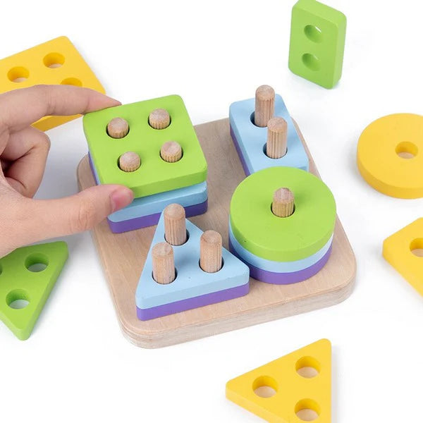 Wooden Shape Sorting Board