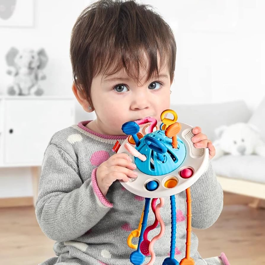 Silicone Sensory Pull Toy