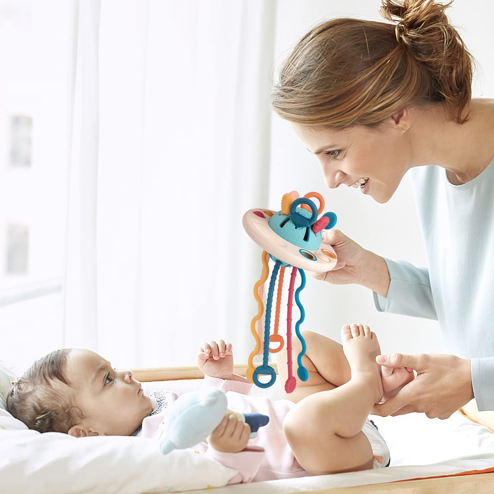 Silicone Sensory Pull Toy