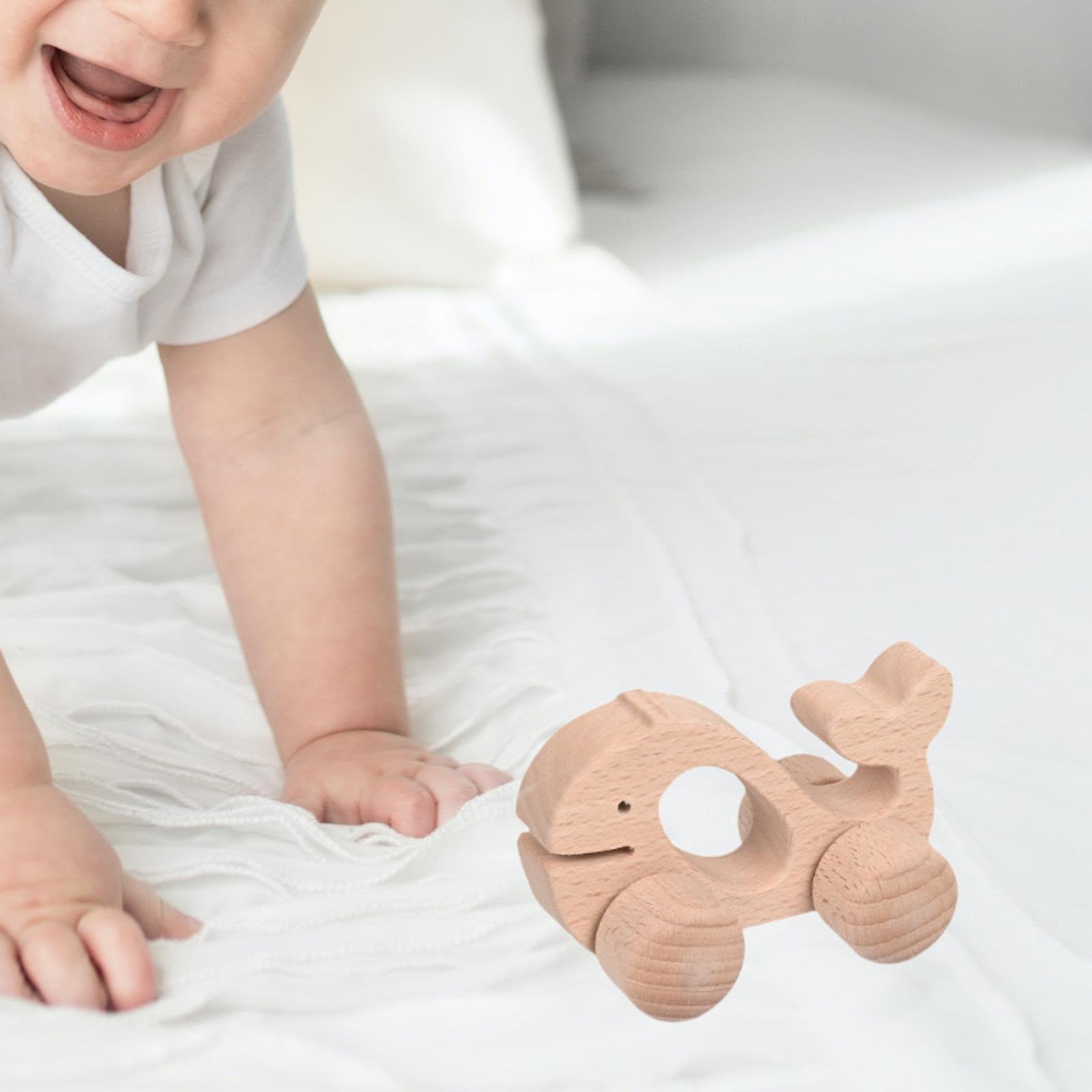 Wooden Rolling Whale