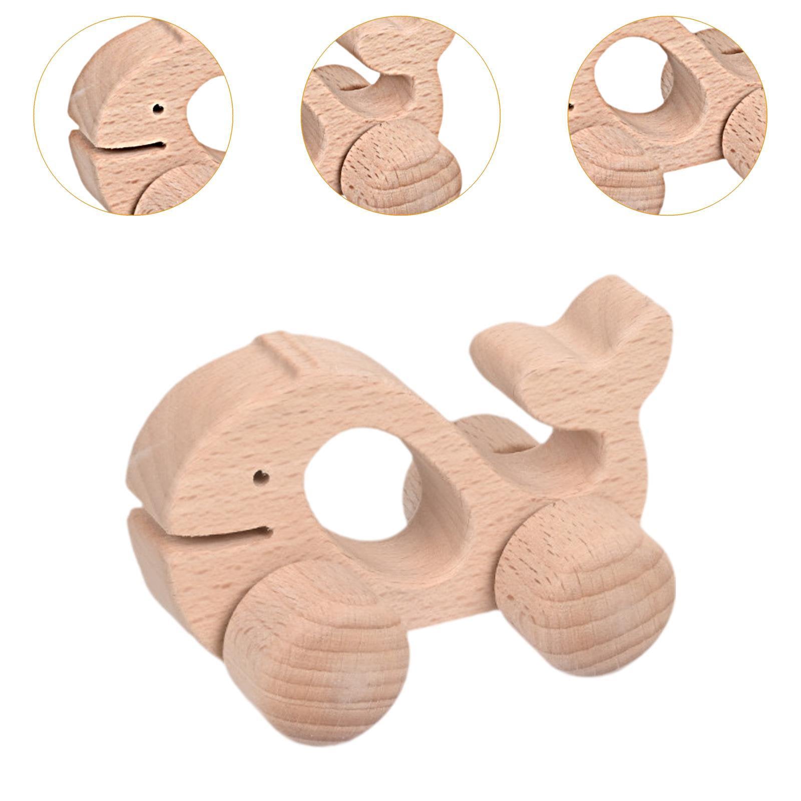 Wooden Rolling Whale